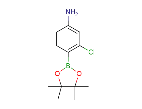 Molecular Structure of 877160-63-9 (4-Amino-2-chlorophenylboronic acid, pinacol ester)
