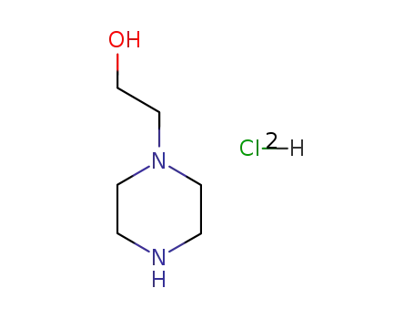 Molecular Structure of 5712-71-0 (piperazine-1-ethanol dihydrochloride)