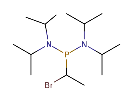 Molecular Structure of 124862-16-4 (P-(1-bromoethyl)-N,N,N',N'-tetraisopropylphosphonous diamide)