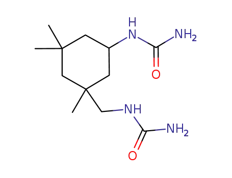 Molecular Structure of 78632-23-2 (3-ureidomethyl-3,5,5-trimethylcyclohexyl urea)
