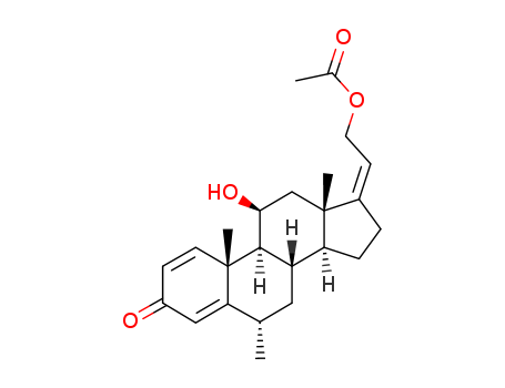 21-acetoxy-11β-hydroxy-6α-methyl-pregna-1,4,17(20)<i>c</i>-trien-3-one