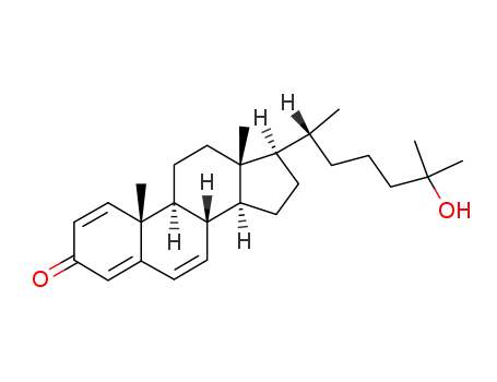Molecular Structure of 51297-13-3 (25-Hydroxy-1,4,6-cholestatrien-3-on)