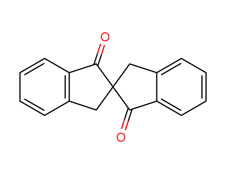 Molecular Structure of 52485-37-7 (2,2'-Spirobi[2H-indene]-1,1'(3H,3'H)-dione, (S)-)