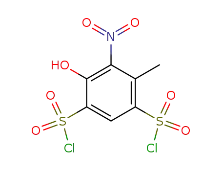 5-hydroxy-6-nitro-toluene-2,4-disulfonyl chloride