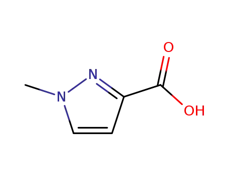 Molecular Structure of 25016-20-0 (1-Methyl-1H-pyrazole-3-carboxylic acid)