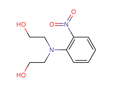 Molecular Structure of 7334-82-9 (N,N-bis(2-hydroxyethyl)-2-nitroaniline)