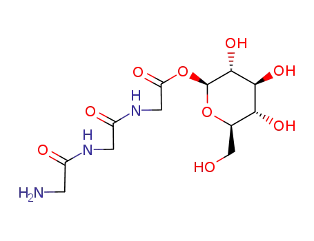 Molecular Structure of 75719-94-7 (1-O-(glycylglycylglycyl)-β-D-glucopyranose)