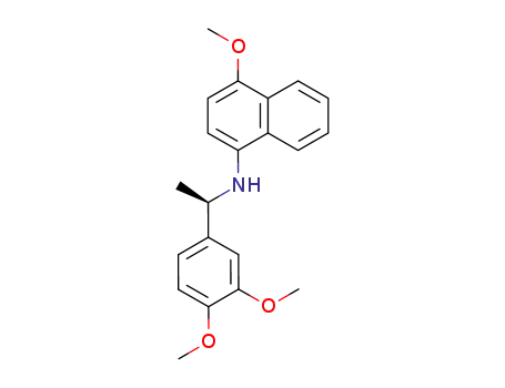 Molecular Structure of 293307-92-3 ([(R)-1-(3,4-Dimethoxy-phenyl)-ethyl]-(4-methoxy-naphthalen-1-yl)-amine)