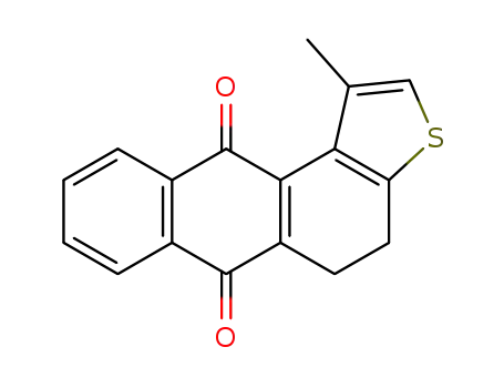 Molecular Structure of 84641-98-5 (4,5,6,11-tetrahydro-1-methyl-6,11-dioxoanthra<2,1-b>thiophene)