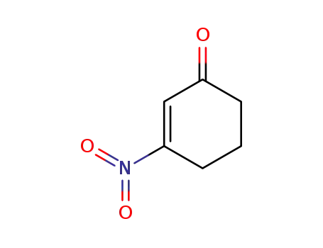 Molecular Structure of 77970-17-3 (3-nitrocyclohex-2-ene-1-one)