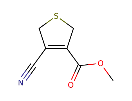 Molecular Structure of 96307-21-0 (3-cyano-2,5-dihydrothiophene-4-carboxylic acid methyl ester)