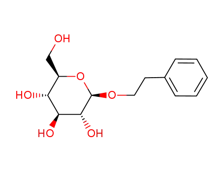 Molecular Structure of 18997-54-1 (PHENYLETHYL BETA-D-GLUCOPYRANOSIDE)