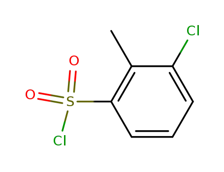 Molecular Structure of 80563-86-6 (3-CHLORO-2-METHYLBENZENESULFONYL CHLORIDE)