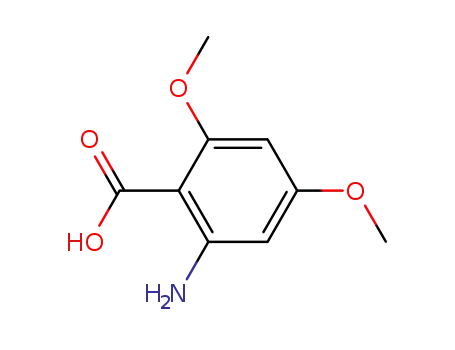 Molecular Structure of 21577-57-1 (2-AMINO-4,6-DIMETHOXY-BENZOIC ACID)