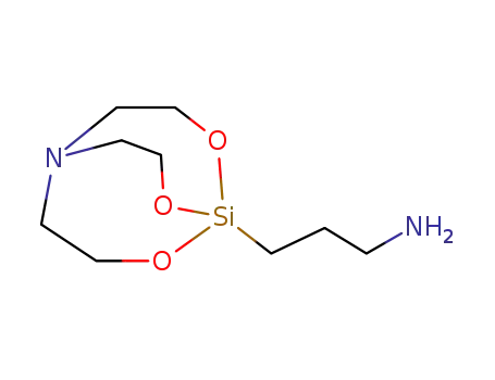Molecular Structure of 17869-27-1 (3-(2,8,9-Trioxa-5-aza-1-silabicyclo[3.3.3]undecane-1-yl)-1-propanamine)