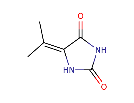 Molecular Structure of 7526-77-4 (5-(propan-2-ylidene)imidazolidine-2,4-dione)