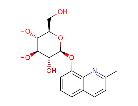Molecular Structure of 1419402-08-6 (2-methyl-8-quinolinyl-β-D-glucopyranoside)