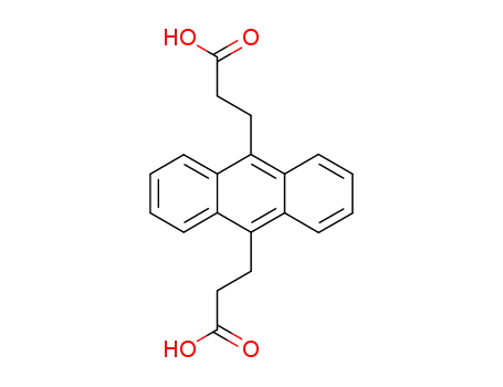 Molecular Structure of 71367-28-7 (3-(10-(2-CARBOXY-ETHYL)-ANTHRACEN-9-YL)-PROPIONIC ACID)