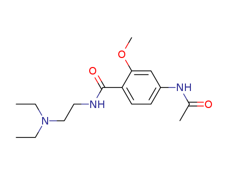 Benzamide,4-(acetylamino)-N-[2-(diethylamino)ethyl]-2-methoxy-