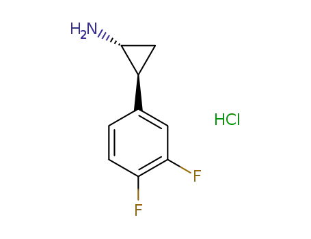 Molecular Structure of 1402222-66-5 ((1R,2S)-2-(3,4-Difluorophenyl)cyclopropanamine hydrochloride)