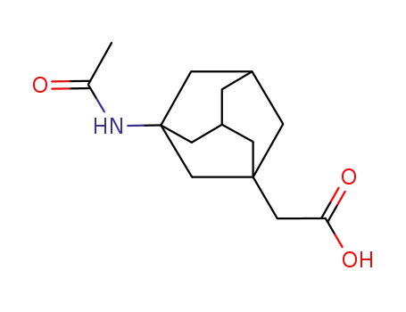 Molecular Structure of 75667-93-5 (3-ACETYLAMINO-1-ADAMANTANE ACETIC ACID)