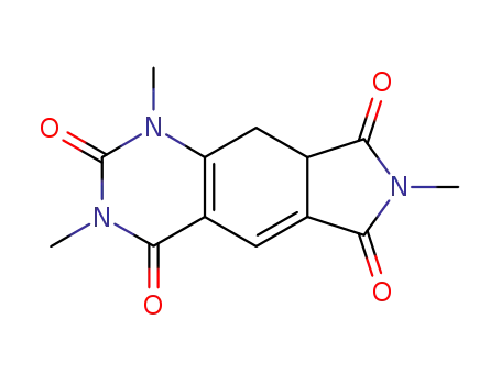 Molecular Structure of 127510-75-2 (1,3,7-Trimethyl-8a,9-dihydro-1H-pyrrolo[3,4-g]quinazoline-2,4,6,8-tetraone)