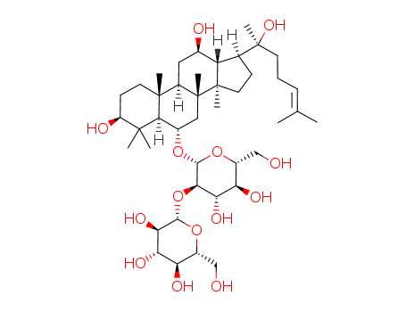 52286-58-5,Ginsenoside Rf,Dammarane,b-D-glucopyranoside deriv.;Panaxoside Rf;