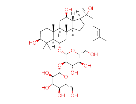 2-[2-[[3,12-dihydroxy-17-(2-hydroxy-6-methylhept-5-en-2-yl)-4,4,8,10,14-pentamethyl-2,3,5,6,7,9,11,12,13,15,16,17-dodecahydro-1H-cyclopenta[a]phenanthren-6-yl]oxy]-4,5-dihydroxy-6-(hydroxymethyl)oxan-3-yl]oxy-6-(hydroxymethyl)oxane-3,4,5-triol