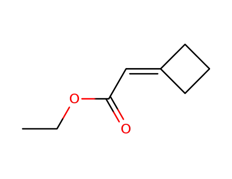 Molecular Structure of 27741-65-7 (ACETIC ACID, 2-CYCLOBUTYLIDENE-, ETHYL ESTER)