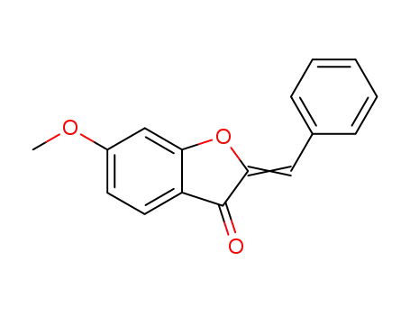 Molecular Structure of 4940-52-7 (2-Benzylidene-6-methoxybenzofuran-3(2H)-one)