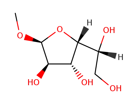Molecular Structure of 1824-88-0 (.alpha.-D-Glucofuranoside, methyl)