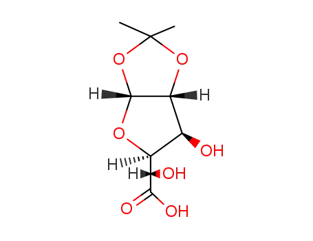 Molecular Structure of 2671-19-4 (<i>O</i><sup>1</sup>,<i>O</i><sup>2</sup>-isopropylidene-α-D-glucofuranuronic acid)