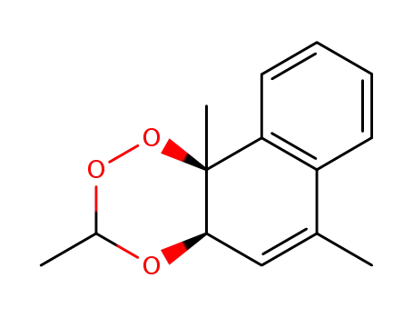 Molecular Structure of 87051-08-9 ((4aS,10aR)-2,4a,9-Trimethyl-4a,10a-dihydro-1,3,4-trioxa-phenanthrene)