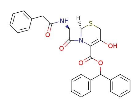 (6R,7R)-3-Hydroxy-8-oxo-7-[(phenylacetyl)amino]-5-thia-1-azabicyclo[4.2.0]oct-2-ene-2-carboxylic acid diphenyl methyl ester manufacture
