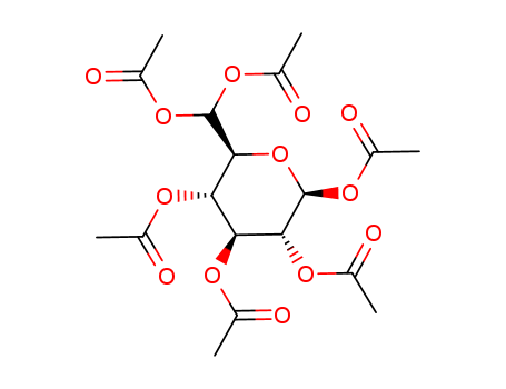 b-D-gluco-Hexodialdo-1,5-pyranose,6-hydrate, hexaacetate (9CI)