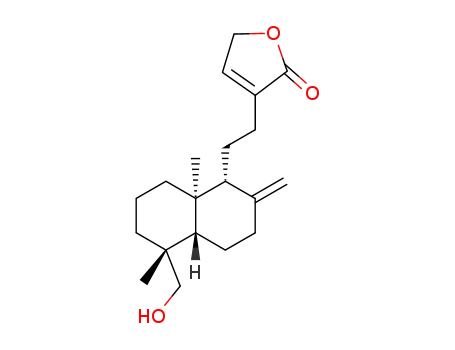 Molecular Structure of 82209-74-3 (19-HYDROXY-8(17),13-LABDADIEN-16,15-OLIDE)