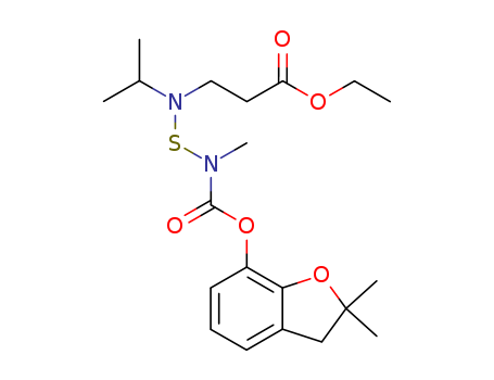 8-Oxa-3-thia-2,4-diazadecanoicacid, 2-methyl-4-(1-methylethyl)-7-oxo-,2,3-dihydro-2,2-dimethyl-7-benzofuranyl ester