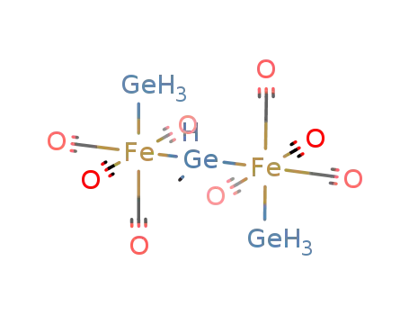 Molecular Structure of 121995-44-6 ({(Fe(CO)4(GeH<sub>3</sub>))2(Ge(CH<sub>3</sub>)H)})