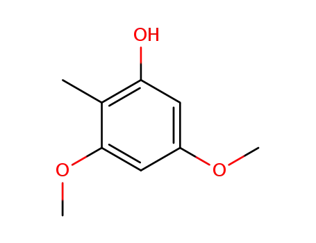 Molecular Structure of 39828-36-9 (Phenol, 3,5-dimethoxy-2-methyl-)