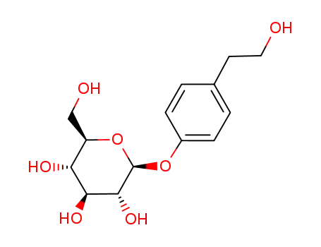 Molecular Structure of 38954-02-8 (4-β-D-Glucopyranosyloxybenzeneethanol)