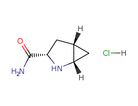 Molecular Structure of 709031-39-0 ((1S,3S,5S)-2-Azabicyclo[3.1.0]hexane-3-carboxamide hydrochloride)