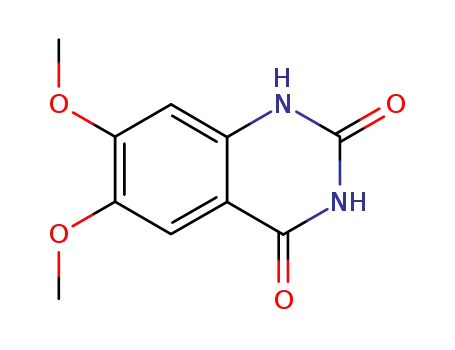 Molecular Structure of 28888-44-0 (6,7-Dimethoxyquinazoline-2,4-dione)