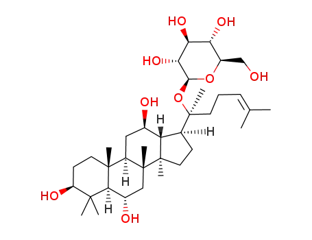 Molecular Structure of 53963-43-2 (GINSENOSIDEF1)