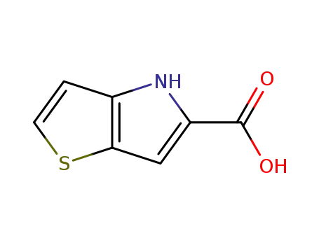 Molecular Structure of 39793-31-2 (4H-Thieno[3,2-b]pyrrole-5-carboxylic acid)