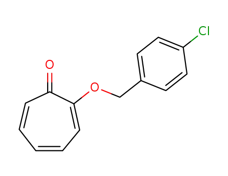 Molecular Structure of 77367-72-7 (2-(4-chlorophenylmethoxy)tropone)