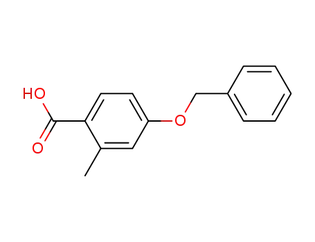 Molecular Structure of 17819-91-9 (4-BENZYLOXY-2-METHYLBENZOIC ACID)