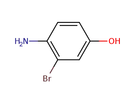 Molecular Structure of 74440-80-5 (4-Amino-3-bromophenol)