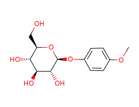 Molecular Structure of 6032-32-2 (4-METHOXYPHENYL BETA-D-GLUCOPYRANOSIDE)