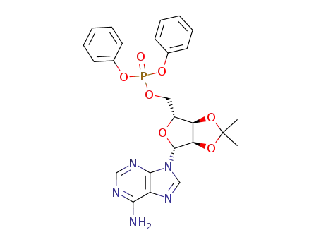 Molecular Structure of 78111-39-4 (5'-diphenylphosphate-5'-deoxy-2',3'-isopropylidene adenosine)
