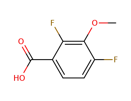 Molecular Structure of 178974-97-5 (2,4-Difluoro-3-methoxybenzoic acid)